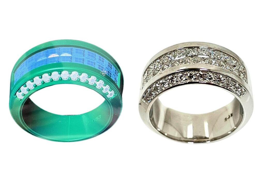 Novi Jewelers Custom Design Services Before and after - Novi Jewelers